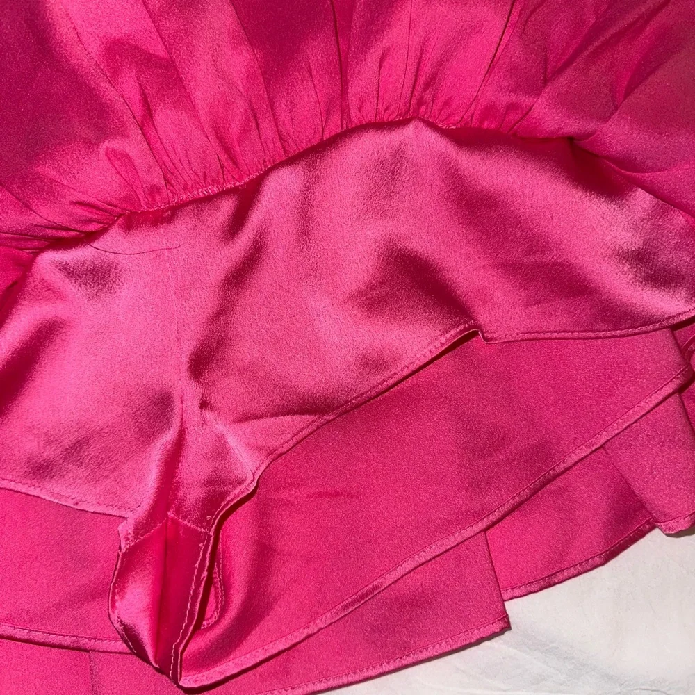 Pink Ruffled Mini Skort - Picture 6 of 6
